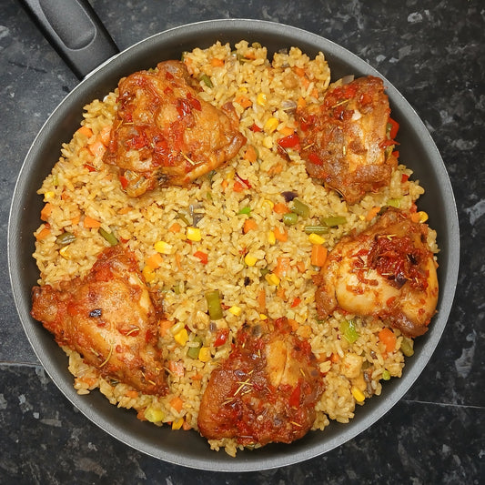 Fried Rice with Chicken in sauce (2L / 5+ servings)